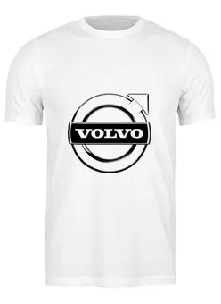 Заказать мужскую футболку в Москве. Футболка классическая Volvo от THE_NISE  - готовые дизайны и нанесение принтов.
