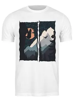 Заказать мужскую футболку в Москве. Футболка классическая Wild Climber от oneredfoxstore@gmail.com - готовые дизайны и нанесение принтов.