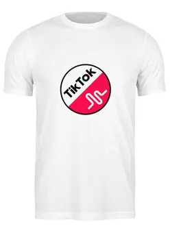 Заказать мужскую футболку в Москве. Футболка классическая Tik Tok от THE_NISE  - готовые дизайны и нанесение принтов.