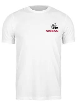 Заказать мужскую футболку в Москве. Футболка классическая nissan jdm от Ваня Ванин - готовые дизайны и нанесение принтов.