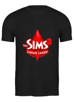 Заказать мужскую футболку в Москве. Футболка классическая Sims 3 от THE_NISE  - готовые дизайны и нанесение принтов.