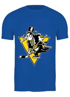 Заказать мужскую футболку в Москве. Футболка классическая Go Penguins от skynatural - готовые дизайны и нанесение принтов.