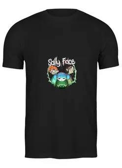 Заказать мужскую футболку в Москве. Футболка классическая Sally Face (Салли фейс) от Анастасия Вахрушева - готовые дизайны и нанесение принтов.