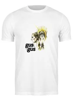 Заказать мужскую футболку в Москве. Футболка классическая Gus Gus от Григорий Михеев - готовые дизайны и нанесение принтов.