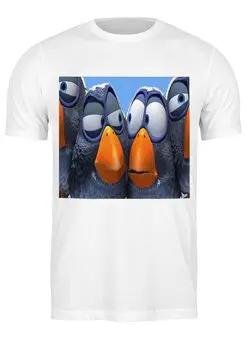 Заказать мужскую футболку в Москве. Футболка классическая птицы от nomadrnd@yandex.ru - готовые дизайны и нанесение принтов.