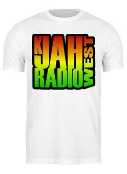 Заказать мужскую футболку в Москве. Футболка классическая K-Jah West Radio от Илья  - готовые дизайны и нанесение принтов.