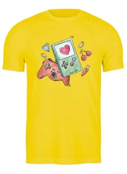 Заказать мужскую футболку в Москве. Футболка классическая Gamer от oneredfoxstore@gmail.com - готовые дизайны и нанесение принтов.