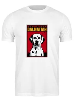 Заказать мужскую футболку в Москве. Футболка классическая Собака: DALMATIAN от Виктор Гришин - готовые дизайны и нанесение принтов.