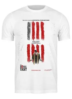 Заказать мужскую футболку в Москве. Футболка классическая Hateful Eight / Омерзительная восьмерка от KinoArt - готовые дизайны и нанесение принтов.