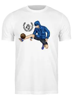 Заказать мужскую футболку в Москве. Футболка классическая Футбол от торгаш - готовые дизайны и нанесение принтов.