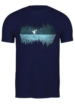 Заказать мужскую футболку в Москве. Футболка классическая Go To The Mountains от oneredfoxstore@gmail.com - готовые дизайны и нанесение принтов.