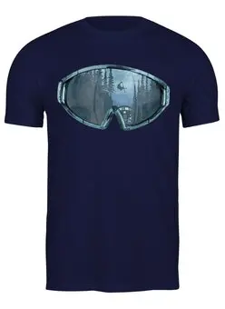 Заказать мужскую футболку в Москве. Футболка классическая Ski Ride от oneredfoxstore@gmail.com - готовые дизайны и нанесение принтов.