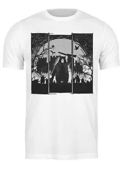 Заказать мужскую футболку в Москве. Футболка классическая Zombie Killer от oneredfoxstore@gmail.com - готовые дизайны и нанесение принтов.