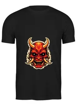 Заказать мужскую футболку в Москве. Футболка классическая Демон от acidhouses - готовые дизайны и нанесение принтов.