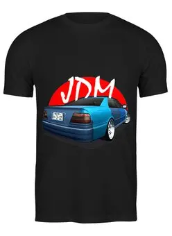 Заказать мужскую футболку в Москве. Футболка классическая Chaser JDM v2 от Артём Джейзетов - готовые дизайны и нанесение принтов.
