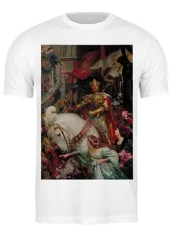 Заказать мужскую футболку в Москве. Футболка классическая Две короны (Фрэнк Бернард Дикси) от trend - готовые дизайны и нанесение принтов.