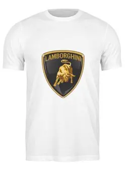 Заказать мужскую футболку в Москве. Футболка классическая Lamborgini  от DESIGNER   - готовые дизайны и нанесение принтов.