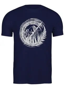 Заказать мужскую футболку в Москве. Футболка классическая Fern Travel от oneredfoxstore@gmail.com - готовые дизайны и нанесение принтов.