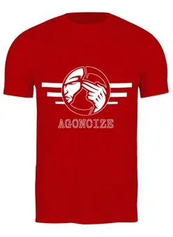 Заказать мужскую футболку в Москве. Футболка классическая Agonoize от OEX design - готовые дизайны и нанесение принтов.