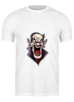 Заказать мужскую футболку в Москве. Футболка классическая Дракула от datoxy@ukr.net - готовые дизайны и нанесение принтов.