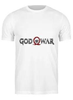 Заказать мужскую футболку в Москве. Футболка классическая God of War от THE_NISE  - готовые дизайны и нанесение принтов.