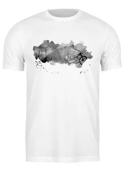 Заказать мужскую футболку в Москве. Футболка классическая Splash Drop Rider от oneredfoxstore@gmail.com - готовые дизайны и нанесение принтов.