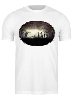 Заказать мужскую футболку в Москве. Футболка классическая Zombies от oneredfoxstore@gmail.com - готовые дизайны и нанесение принтов.