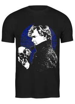 Заказать мужскую футболку в Москве. Футболка классическая Шерлок (BBC) от printik - готовые дизайны и нанесение принтов.