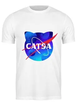 Заказать мужскую футболку в Москве. Футболка классическая Catsa от Maria Bobrova - готовые дизайны и нанесение принтов.