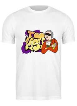 Заказать мужскую футболку в Москве. Футболка классическая Т2 I Love MSU (Purple) от AR Print - готовые дизайны и нанесение принтов.
