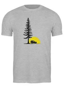 Заказать мужскую футболку в Москве. Футболка классическая  Offroad Expedition от oneredfoxstore@gmail.com - готовые дизайны и нанесение принтов.