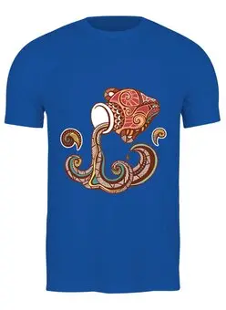 Заказать мужскую футболку в Москве. Футболка классическая Водолей - Aquarius от trend - готовые дизайны и нанесение принтов.