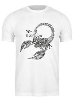 Заказать мужскую футболку в Москве. Футболка классическая Скорпион от Djimas Leonki - готовые дизайны и нанесение принтов.