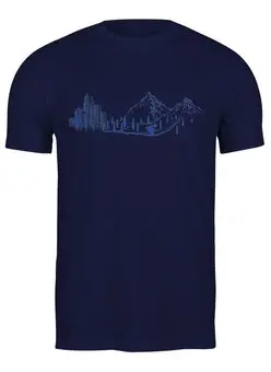 Заказать мужскую футболку в Москве. Футболка классическая Go To The Wild от oneredfoxstore@gmail.com - готовые дизайны и нанесение принтов.