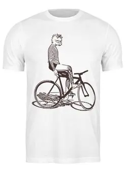 Заказать мужскую футболку в Москве. Футболка классическая Underground Cat Rider от oneredfoxstore@gmail.com - готовые дизайны и нанесение принтов.