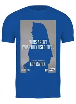 Заказать мужскую футболку в Москве. Футболка классическая The Knick от KinoArt - готовые дизайны и нанесение принтов.
