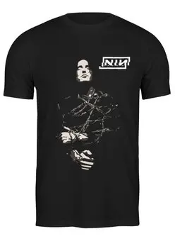 Заказать мужскую футболку в Москве. Футболка классическая Nine Inch Nails / Trent Reznor от OEX design - готовые дизайны и нанесение принтов.