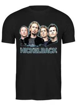 Заказать мужскую футболку в Москве. Футболка классическая Nickelback  от balden - готовые дизайны и нанесение принтов.