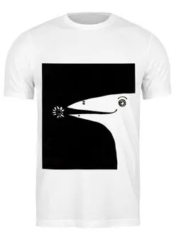 Заказать мужскую футболку в Москве. Футболка классическая Птиц. от grafikamaria@gmail.com - готовые дизайны и нанесение принтов.