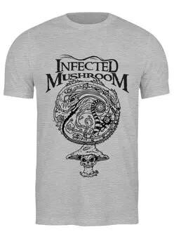 Заказать мужскую футболку в Москве. Футболка классическая Infected Mushroom от OEX design - готовые дизайны и нанесение принтов.