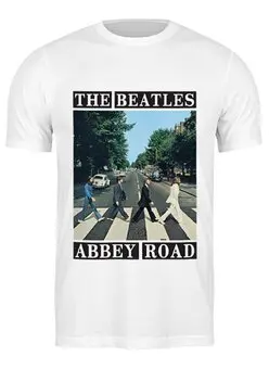 Заказать мужскую футболку в Москве. Футболка классическая The Beatles от inPrintio - готовые дизайны и нанесение принтов.
