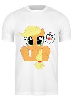 Заказать мужскую футболку в Москве. Футболка классическая Cute Applejack от Alexis Light - готовые дизайны и нанесение принтов.