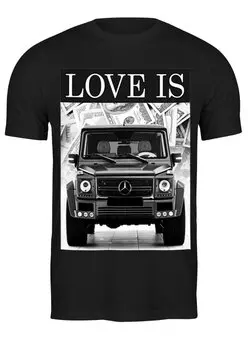Заказать мужскую футболку в Москве. Футболка классическая Любовь это... от T-shirt print  - готовые дизайны и нанесение принтов.
