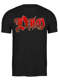 Заказать мужскую футболку в Москве. Футболка классическая Ronnie James Dio от Leichenwagen - готовые дизайны и нанесение принтов.