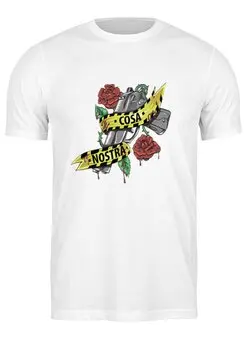 Заказать мужскую футболку в Москве. Футболка классическая Cosa Nostra от mickeylangelololo@gmail.com - готовые дизайны и нанесение принтов.