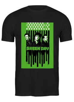 Заказать мужскую футболку в Москве. Футболка классическая Green day от Fedor - готовые дизайны и нанесение принтов.