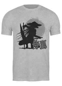 Заказать мужскую футболку в Москве. Футболка классическая Ninja Fox от oneredfoxstore@gmail.com - готовые дизайны и нанесение принтов.