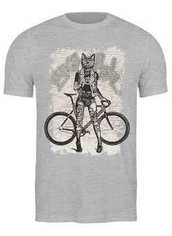Заказать мужскую футболку в Москве. Футболка классическая Bike Punk  от oneredfoxstore@gmail.com - готовые дизайны и нанесение принтов.