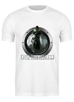Заказать мужскую футболку в Москве. Футболка классическая Dishonored от THE_NISE  - готовые дизайны и нанесение принтов.
