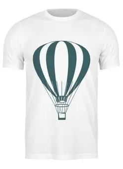 Заказать мужскую футболку в Москве. Футболка классическая Воздушный шар от BeliySlon - готовые дизайны и нанесение принтов.